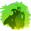Logo of the association Save Gabon's Primates International
