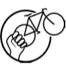 Logo of the association Bourgeons. En ville, à vélo