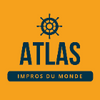 Logo of the association Atlas, impros du monde
