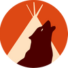 Logo of the association Sur les Traces du Loup