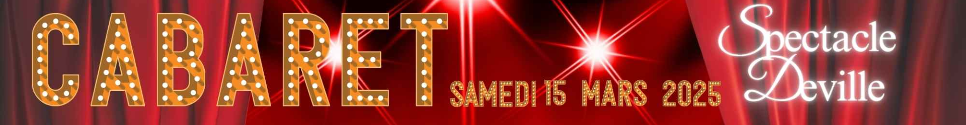 SOIREE CABARET 15 MARS 2025