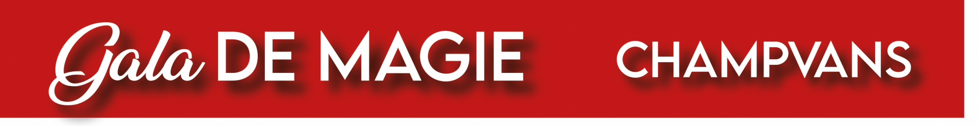 Bannière gala de magie