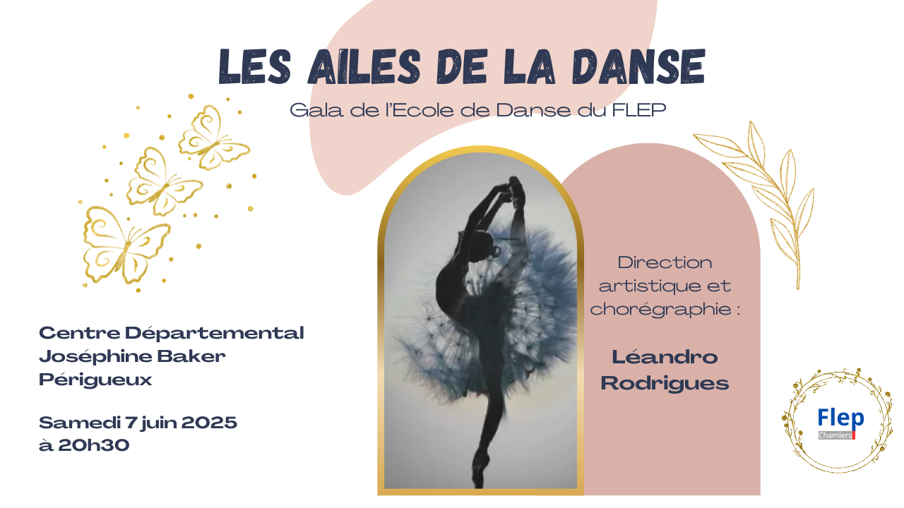 Bannière Gala de l'école de danse du FLEP de Chamiers