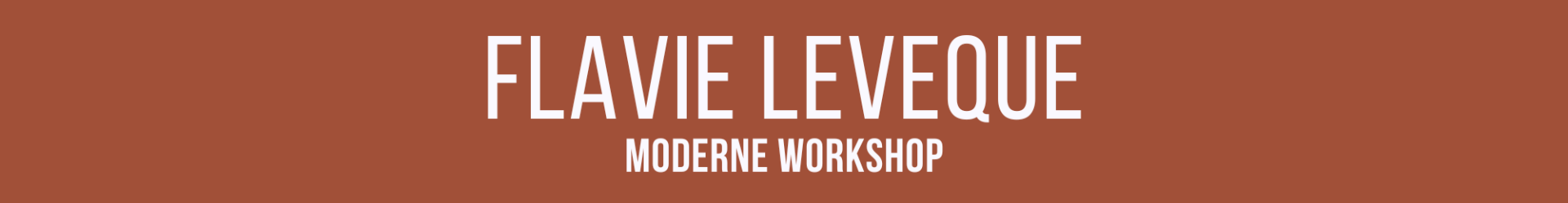 Workshop Flavie Leveque Moderne - 01/12