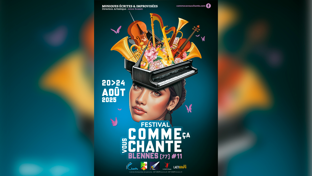 Bannière Festival Comme ça vous chante 2025 à Blennes - 11ème édition