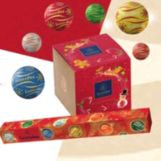 Leonidas - Sac de 18 boules de Noël en chocolat assorties