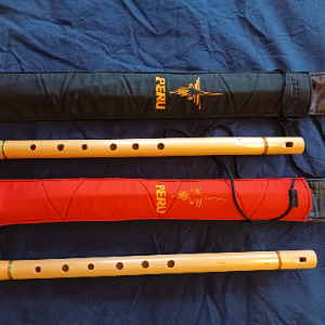 Flute artisanale en Bambou naturel du Pérou instrument péruvien