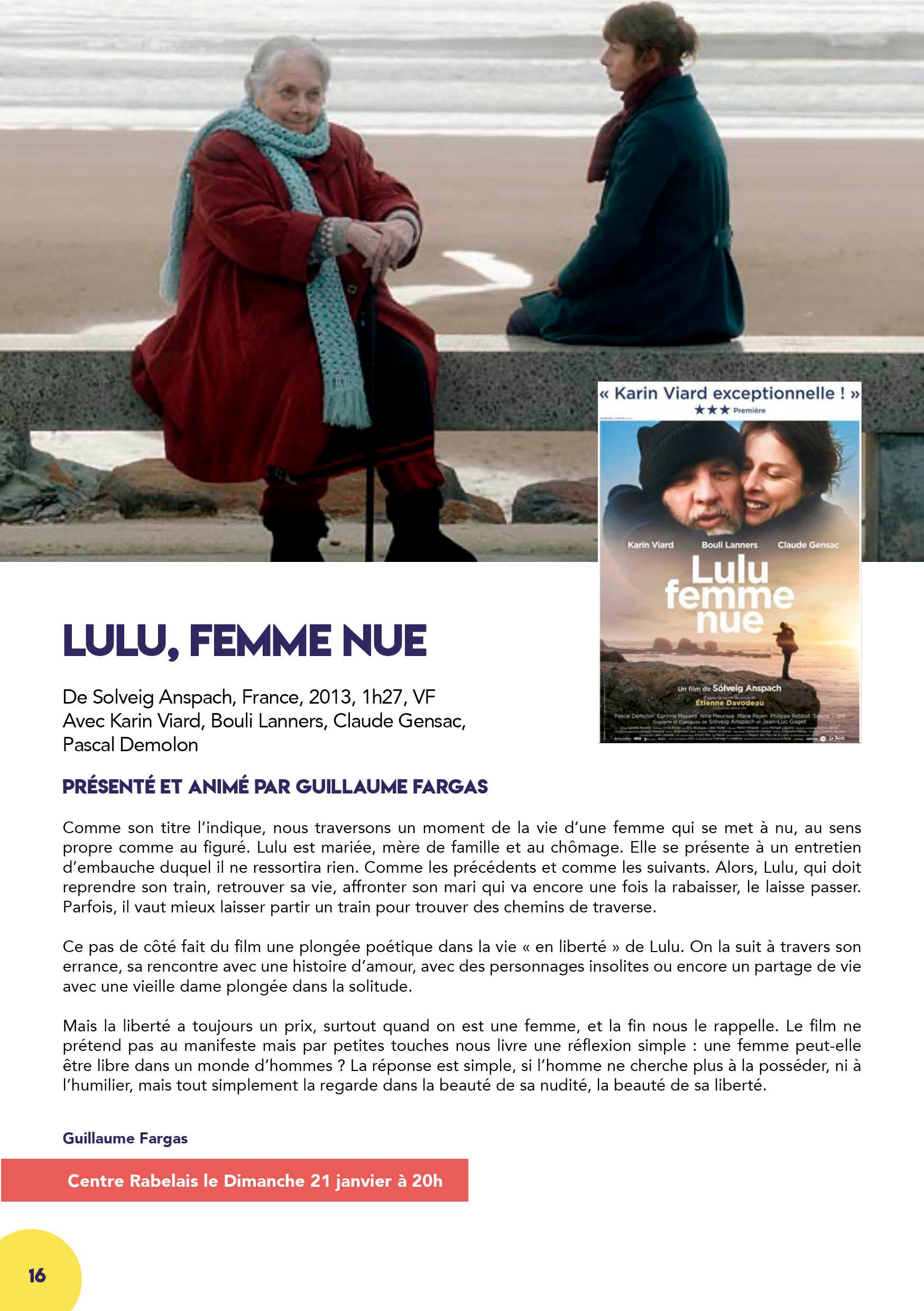 Lulu femme nue - Chrétiens et Cultures