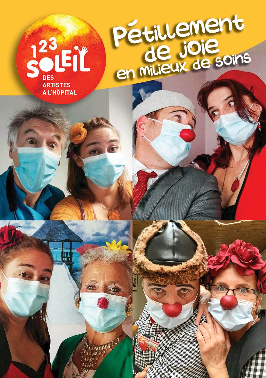 123 soleil des artistes à l'hôpital, des clowns, des chanteurst